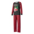 thumbnail image 3 of Parent-Child Christmas Nightclothes, Long Sleeve Round Neck Car Print Tops Trousers Suit for Adults Kids / Baby Romper, 3 of 10