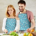 thumbnail image 5 of Blue Cartoon Unicorn Head Star Cloud Apron-Garden Aprons for Women with Pockets-Cotton Linen Waterproof Kitchen Cooking Gardening Aprons Adjustable for Kitchen,Cooking,BBQ and Salon 33x27 Inch, 5 of 7