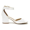 thumbnail image 3 of BURUDANI Women's Fashion Dress Low Heel Sandals Party Wedding Pumps Shoes WHITE/PU Size 9.5, 3 of 7