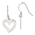thumbnail image 1 of 925 Sterling Silver Heart Drop Dangle Earrings Love, 1 of 6