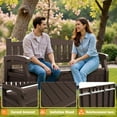 thumbnail image 4 of Devoko 82 Gallon Storage Patio Bench and Deck Box Organization Storage Combi for Patio, Garden, 4 of 7