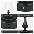 thumbnail image 3 of 2-Pack Touch Control Table Lamps – USB Ports & Outlet, Dimmable Bedside Lamps for Bedroom, Living Room, 3 of 6