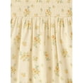thumbnail image 2 of The Children's Place Baby Girls Short Sleeve Floral Smocked Flutter Dress, Sizes 12M-5T, 2 of 3