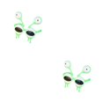 thumbnail image 4 of Qarigey Accesorios para fotos Gafas de sol de ojos grandes a prueba de agua Protector solar de plástico Gafas clásicas de moda Encantadoras Verde 2piezas, 4 of 6