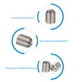 thumbnail image 3 of 60 PCS Thread Inserts Stainless Steel Wire Repair Kit Tool for Automotive Repairs - M3x0.5x2D (Silver), 3 of 8