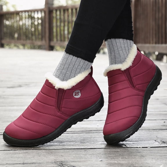 Men's And Women's Cotton Shoes For Winter Border Foreign Trade One Foot Large Size Thick Short Boots Outdoor Warm Boots