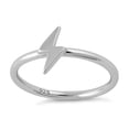 thumbnail image 3 of 925 Sterling Silver Oxidized Platinum Plated Lightning Women Valentines Day Gifts Ring, 3 of 4