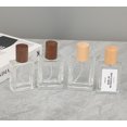 thumbnail image 3 of Botella de perfume de 50 ml, portátil, cuadrada, de vidrio de 30 ml, de gran capacidad, de repuesto, vacía, de nogal, 3 of 6
