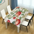 thumbnail image 4 of Yayeee Tablecloths 60" x 60" Rectangle Wrinkle Resistant Party Table Cover, Beige Apple Pattern, 4 of 8
