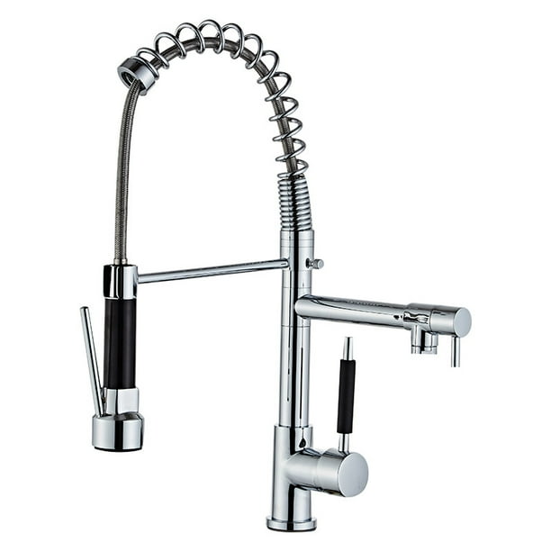 Grifo Extraíble, Grifo Retráctil Para Fregadero De Cocina, Grifo De Ducha Para Lavabo De Verduras
