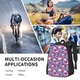 thumbnail image 6 of Daiia white Skull blue flower Backpack for Men and Women -Durable Backpack Large Capacity, Water-Resistant Bag with Adjustable Straps and Laptop Compartment, 6 of 7
