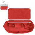 thumbnail image 1 of Organizr de cartera, organizr de bolso insert, bolsa divisora de bolsillo en bolsa moldera, multibolsillos, compartimentos, cierre, llavero (rojo), 1 of 2