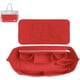 thumbnail image 1 of Organizr de cartera, organizr de bolso insert, bolsa divisora de bolsillo en bolsa moldera, multibolsillos, compartimentos, cierre, llavero (rojo), 1 of 2