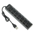 thumbnail image 2 of 7/4 Ports USB 2.0 Adapter Hub Splitter Power ON/OFF Switch For PC Laptop PC, 2 of 7
