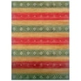 thumbnail image 4 of Rugsotic Carpets Hand Knotted Wool Area Rug 8'x10' Green Gold Contemporary Rectangle Indoor Rug for Living Room, Bedroom Antimicrobial L00212, 4 of 5