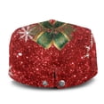 thumbnail image 3 of Chririnla Polyester Mens Forward Cap for Party Driving Summer, Soft Retro Forward Beret, Bow and Floral, 3 of 4