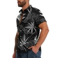 thumbnail image 3 of LALAMELON Men's Hawaiian Shirt Button Down Tropical Holiday Beach Shirts Casual Short Sleeve Tops, 3 of 6