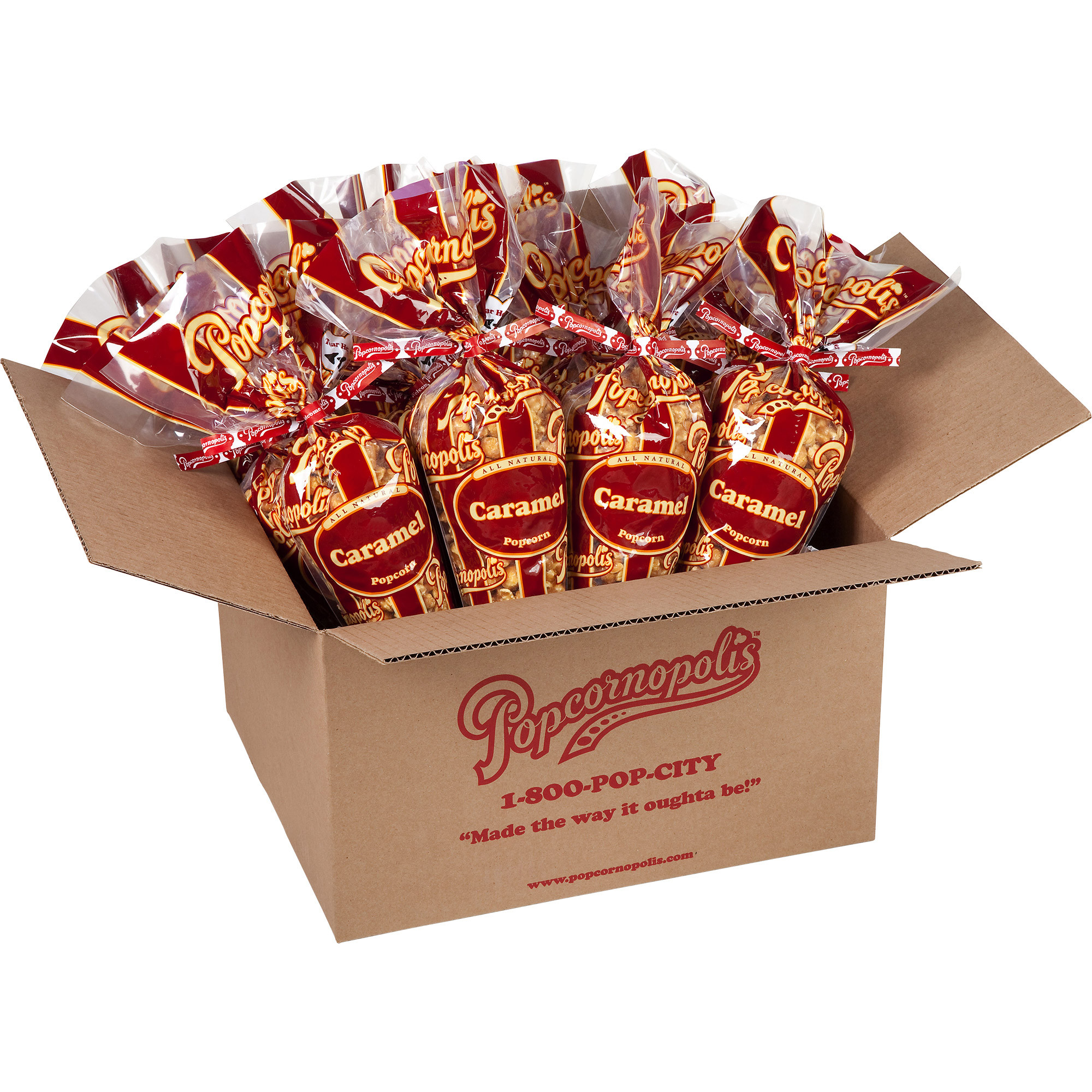 Popcornopolis Caramel Cones 10 oz 12count