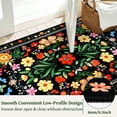 thumbnail image 3 of Bleum Cade Area Rugs for Doormat 2X3,Spring Boho Floral Rug, Machine Washable Non Slip Welcome Mat, Low Pile Carpet for Entryway, Kitchen, Front Door Indoor Entrance,Black, 3 of 9