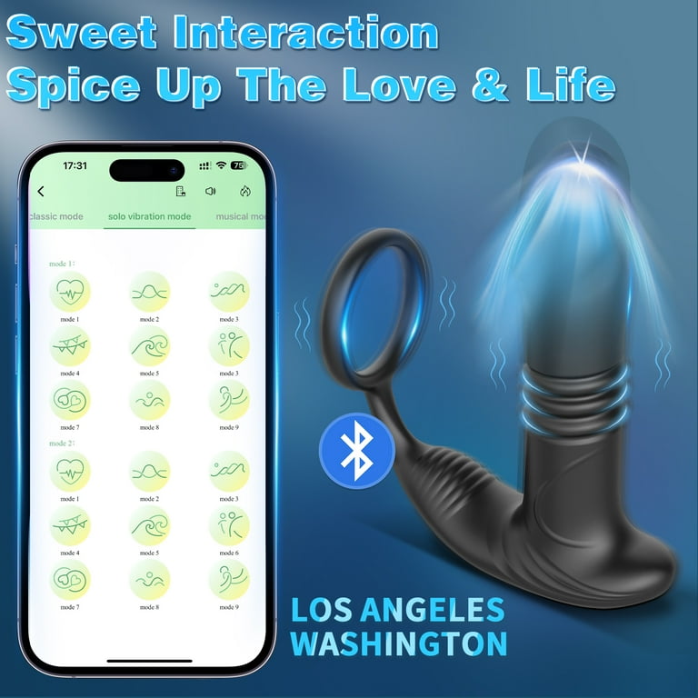 MonNn Thrusting Anal Vibrator Prostate Massager with APP, 9 Thrusting &  Vibrating Modes, Anal Butt Plug with Remote Control, Adult Sex Toys for Man  - Walmart.com