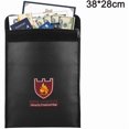 thumbnail image 1 of 15 x 11 Inch Fire Retardant Document Bag Fire Resistant Bag Silicone Coated Anti-Itch Safe and Fire Retardant Storage for Money, Documents, Jewelry an, 1 of 1