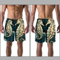 thumbnail image 3 of luoweisi Men's Beach Shorts Quick Dry Swim Trunks with Mesh Lining Seahorse M, 3 of 5