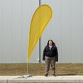 thumbnail image 2 of Vispronet - Yellow Feather Flag Kits - 11ft Flag Complete Pole Set, Cross Base and Weight Bag – Great for Businesses, Storefronts, Sales - Printed in The USA, 2 of 4