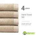 thumbnail image 6 of Premium 100% Cotton Towel Set of 4 Hand Towels 18" x 30" | 4 Ultra Soft and Highly Absorbent Hand Towels for Bathroom, Gym, Hotel, Spa, Machine Washable | Color: Sand, 6 of 12