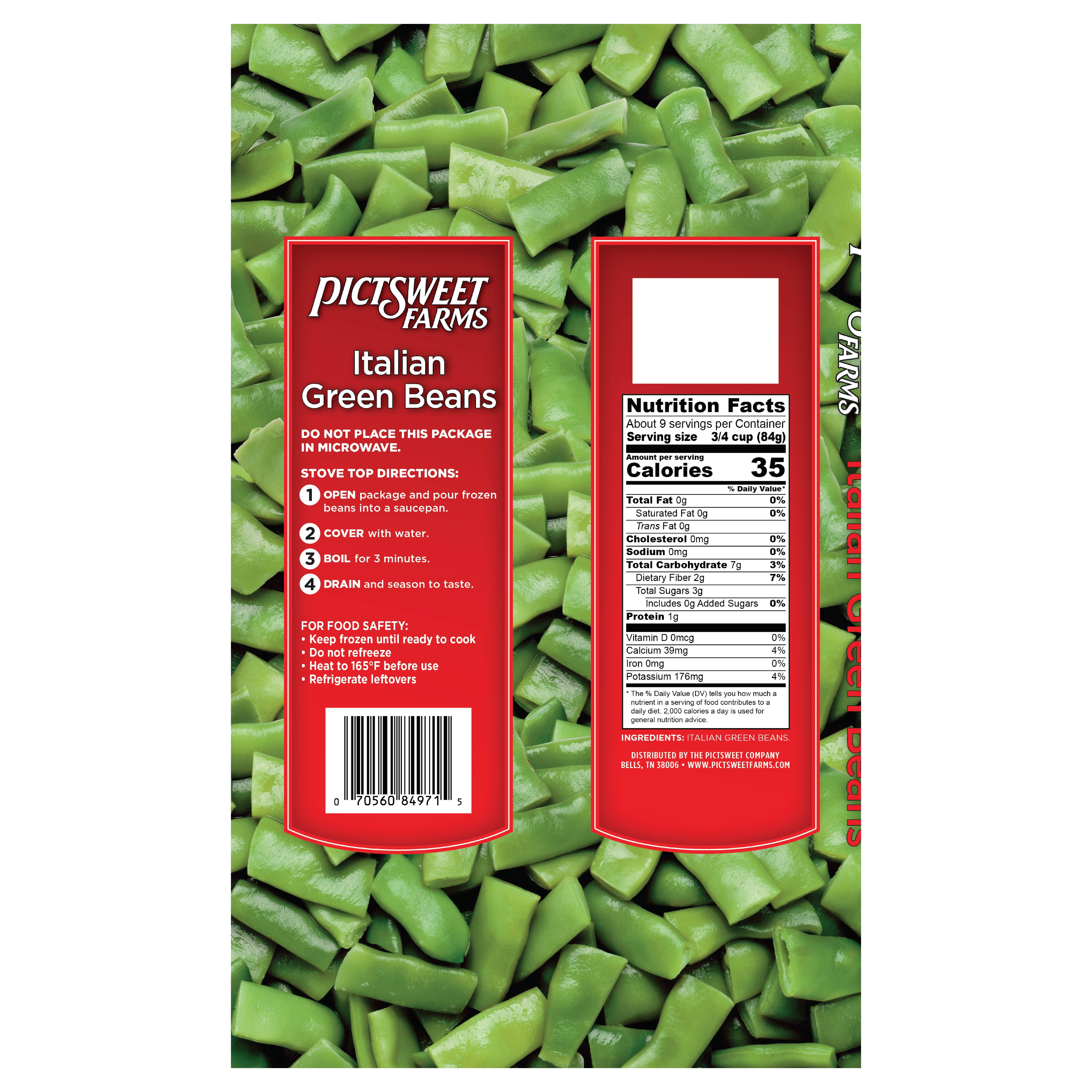 Pictsweet Farms Frozen Italian Green Beans, 28 oz