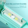 thumbnail image 4 of DEPAD Multiple Pill Cutter for Small Pills, Adjustable Pill Splitter for Multi Tablets with Accurate Pill Alignment, Stainless Steel Cutting Blade and Blade Guard (Cyan), 4 of 7