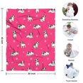 thumbnail image 4 of Boston Terrier on Red Background Blanket,Comfortable Soft Lamb Wool Throw Blanket,All Season,Warm Lightweight Blankets for Sofa Bed Couch Living Room Chair,30"x40", 4 of 4