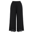 thumbnail image 6 of Pants for Women Plus Size Wide Leg Loose Fit Lightweight Elastic Waisted Pants with Pockets XL-5XL, 6 of 6