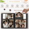 thumbnail image 5 of HeariCro Vegan Leather 4x23 Photo Album with Display Window Memory Book Family Wedding Gift, 5 of 7