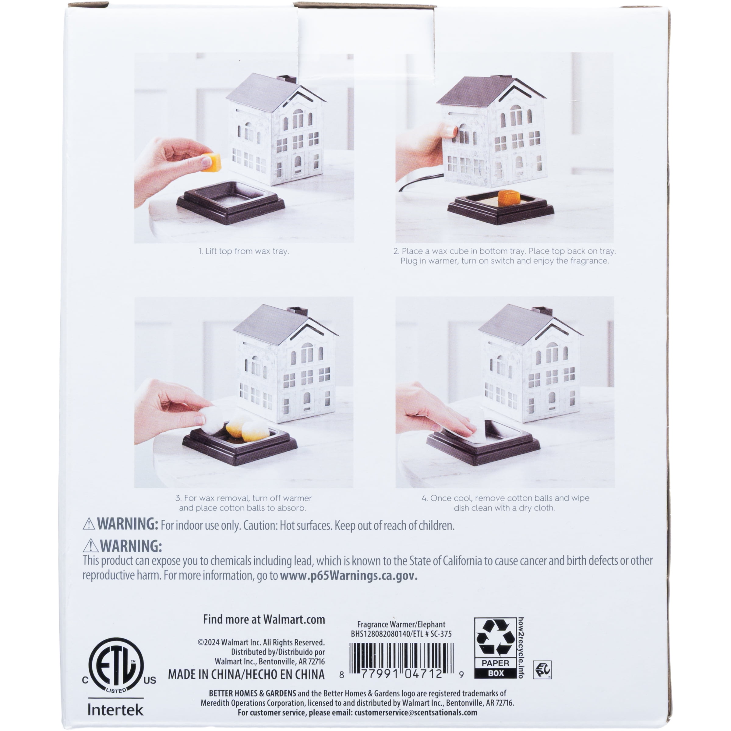 Better Homes & Gardens Full-Size Scented Wax Warmer, Elephant