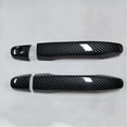 thumbnail image 6 of 1 Set 4pcs For 12-16 Civic Door Handles Cover Carbon Fiber Glossy Decorative Sticker, 6 of 7