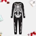 thumbnail image 2 of Mono de manga larga con estampado de cuello redondo para hombre y papá, ropa familiar, pijama Fridja nalpqowj25627, 2 of 7