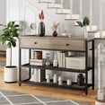 thumbnail image 2 of 2024 New Console Sofa Table with 2 Drawers, Entryway Table with 2-Tier Storage Shelves, Display Shelf for Entry Way, Hallway, Couch, Living Room, Kitchen, Foyer, 2 of 7