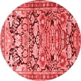 thumbnail image 1 of Ahgly Company Indoor Round Persian Red Traditional Area Rugs, 4' Round, 1 of 4