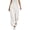 Beige 1, variant on Women Summer Tiered Ruched Wide Leg Long Pants, Smocked High Waist Solid Button Decor Flowy Trousers, Versatile Vacation Relaxed Bottoms