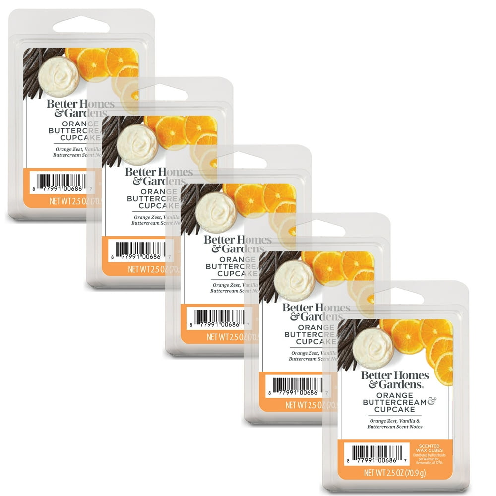 Orange Buttercream Cupcake Scented Wax Melts, Better Homes & Gardens, 2