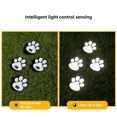 thumbnail image 4 of Lámpara solar para césped con forma de huella de pata de perro, para escaleras, para exteriores, impermeable, para balcón, jardín, valla, decoración de paisajes, lámpara con energía solar, 4 of 5