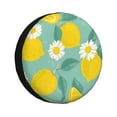 thumbnail image 3 of Xecao Lemons Chamomile Flowers And Leaves for Tire Covers: Waterproof, dust-proof, and universally fitting for trailers, SUVs, 3 of 8