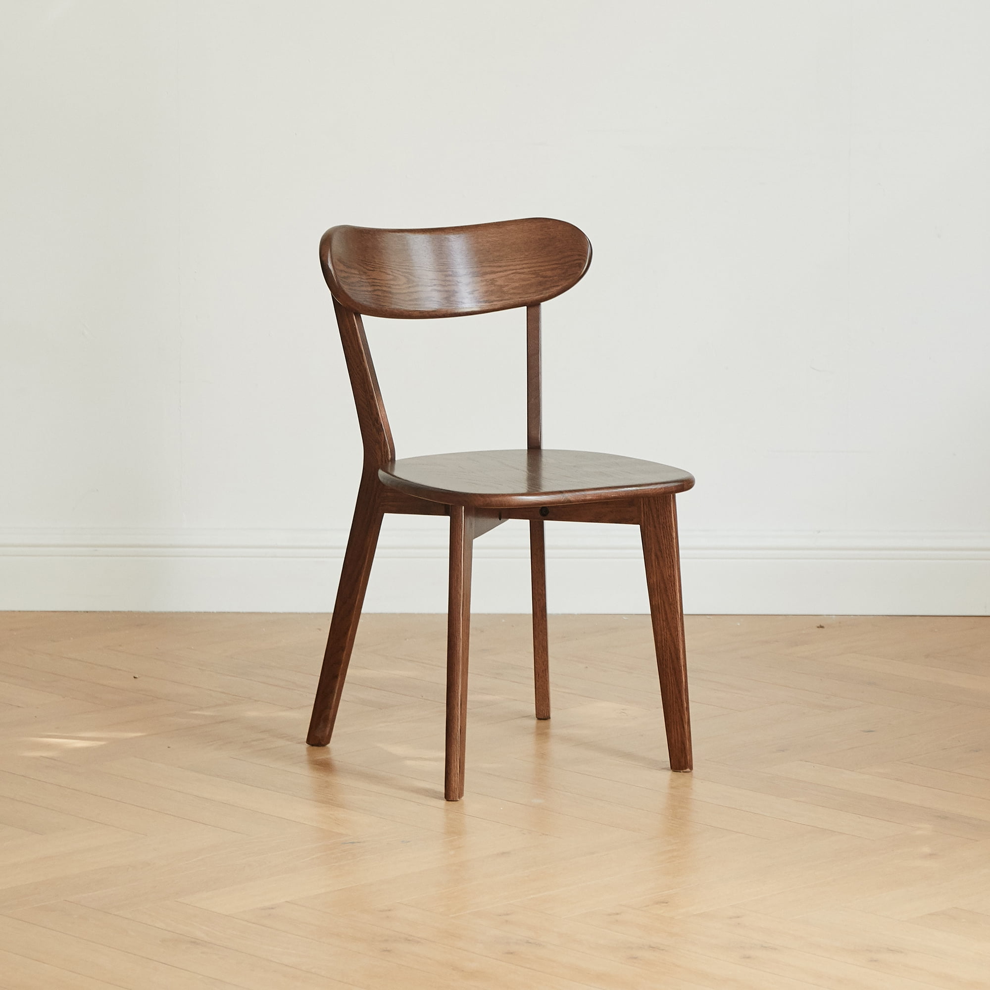 MAYEERTY Set of 4 Solid Oak Wood Dining Chairs – FAS-Grade Natural Oak, Comfortable & Durable