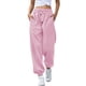 thumbnail image 2 of Pantalones Deportivos Holgados de Cintura Alta para Mujer, para Correr, Deportivos, de Entrenamiento, con Bolsillos Rosa XL, 2 of 7