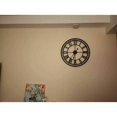 thumbnail image 3 of Reloj de jardín retro con números romanos en herrería para exterior, resistente al agua, funciona con pilas, 40 cm., 3 of 4