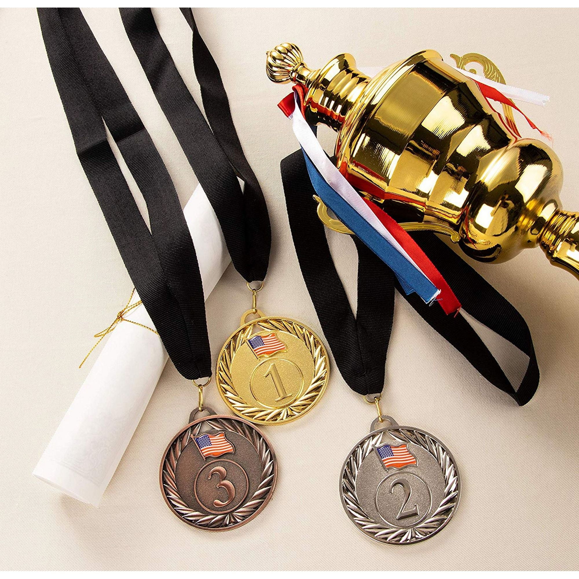 Express Medals Various 10 Pack Styles of Softball Award Medals with Neck Ribbons Trophy Award Prize Gift 