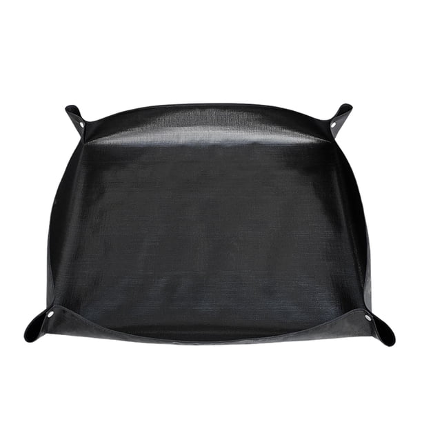 Estera de trasplante de plantas, estera de trasplante de plantas, almohadilla plegable para jardinería, estera de jardinería para jardinero, plantas de interior, césped bonsái Negro