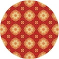 thumbnail image 1 of Ahgly Company Indoor Round Patterned Carrot Orange Area Rugs, 8' Round, 1 of 6