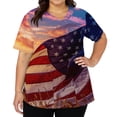 thumbnail image 3 of KDDYLITQ Womens U.s. 250th Anniversary Shirts 4th Of July 250th Birthday V Neck Tops Liberty 250 Years Birthday Independence Blouses American Flag 2026 Short Sleeve Tees Navy 4XL, 3 of 7