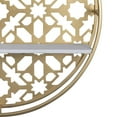 thumbnail image 5 of Gold Metal Moraccan Design Wall Shelves, 5 of 6